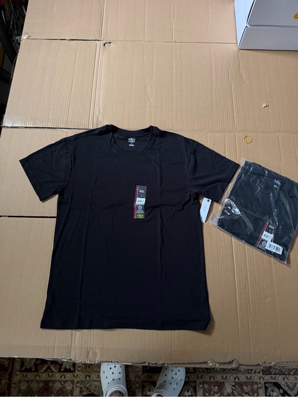 2-pack- Black Men's Crewneck T-Shirt - Classic Everyday Tee men’s S